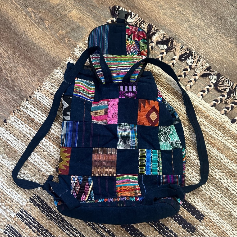 ☾ HANDMADE patchwork backpack - Picture 7 of 10